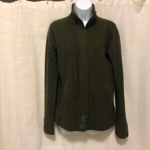 Smartwool green zip sweater